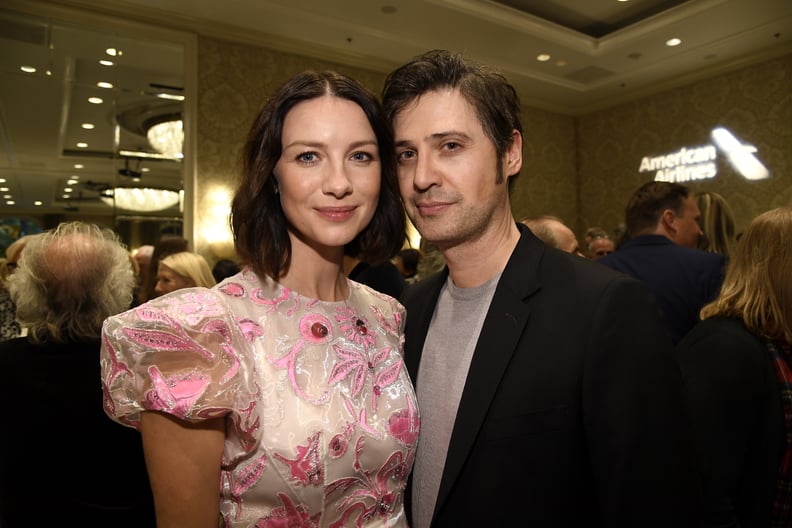 洛杉矶CA - 05年1月:Caitriona Balfe (L)和托尼·麦吉尔参加洛杉矶BAFTA茶党在洛杉矶四季酒店在贝弗利山1月5日,2019年在洛杉矶,加利福尼亚。(照片中文字/ BAFTA LA /盖蒂图片社