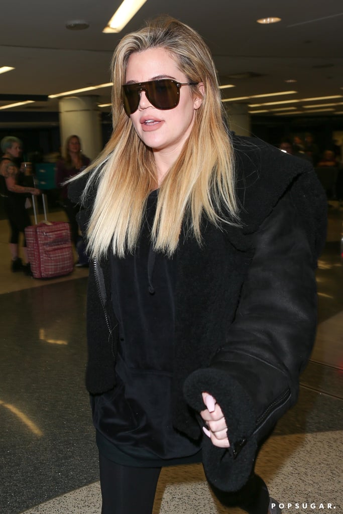Khloe Kardashian at LAX Airport December 2017 | POPSUGAR Celebrity