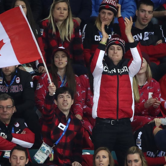 Scott Moir at Team Canada Women's Hockey Game