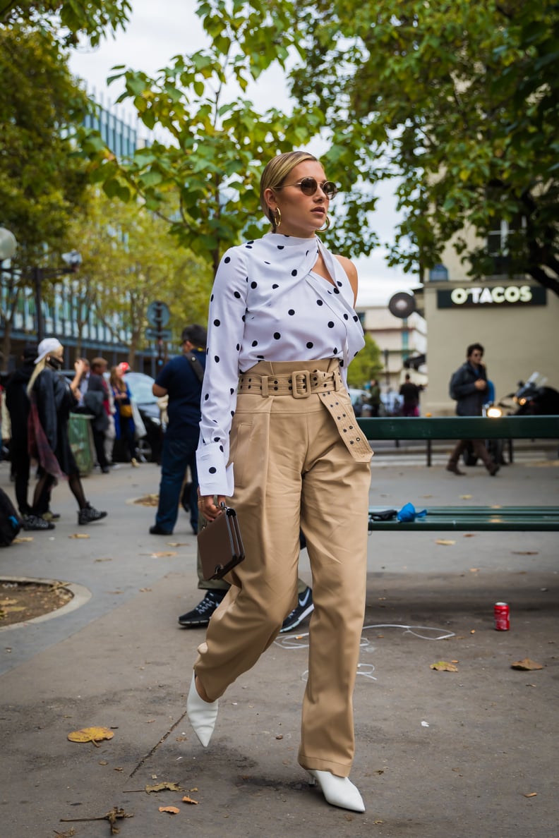 Play Up the '80s Vibes With a Leather Bootie and Paper-Bag Pants