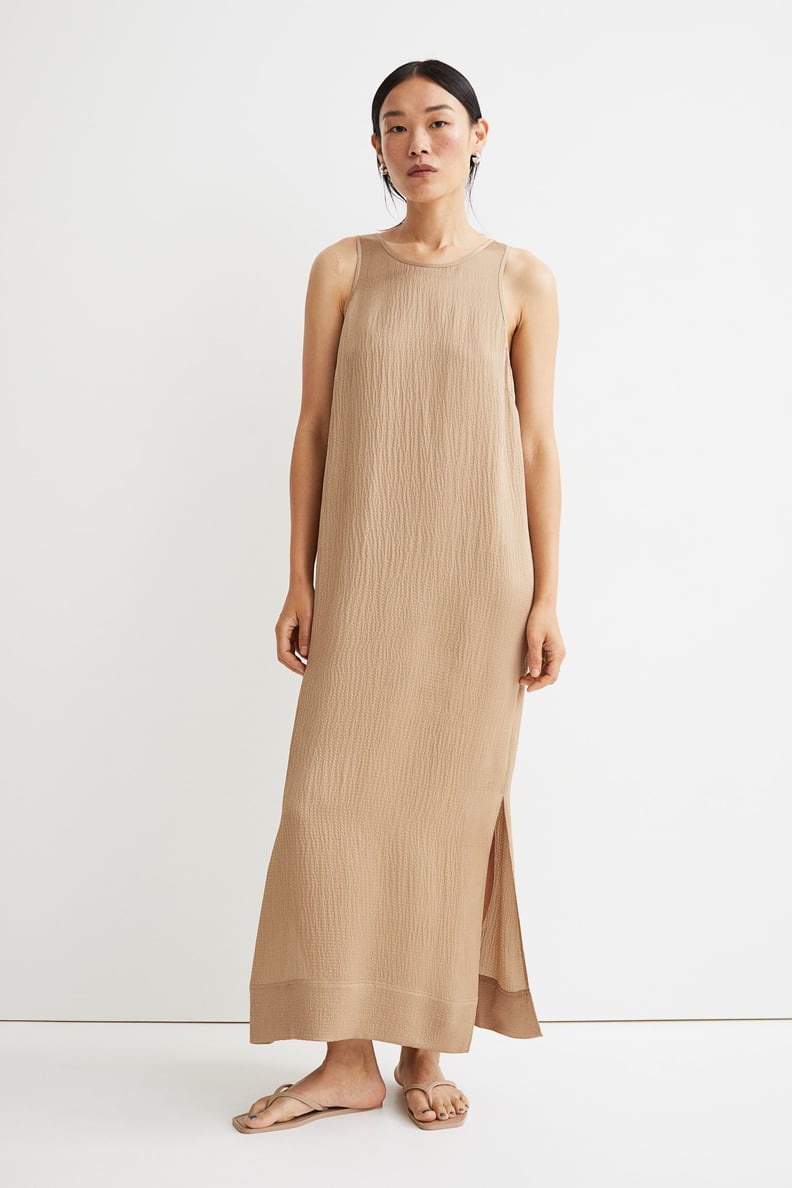 For a Museum Date: Crêped Silk-Blend Dress