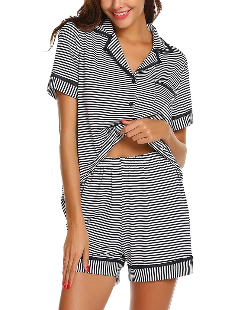 Ekouaer Soft Striped PJ Set