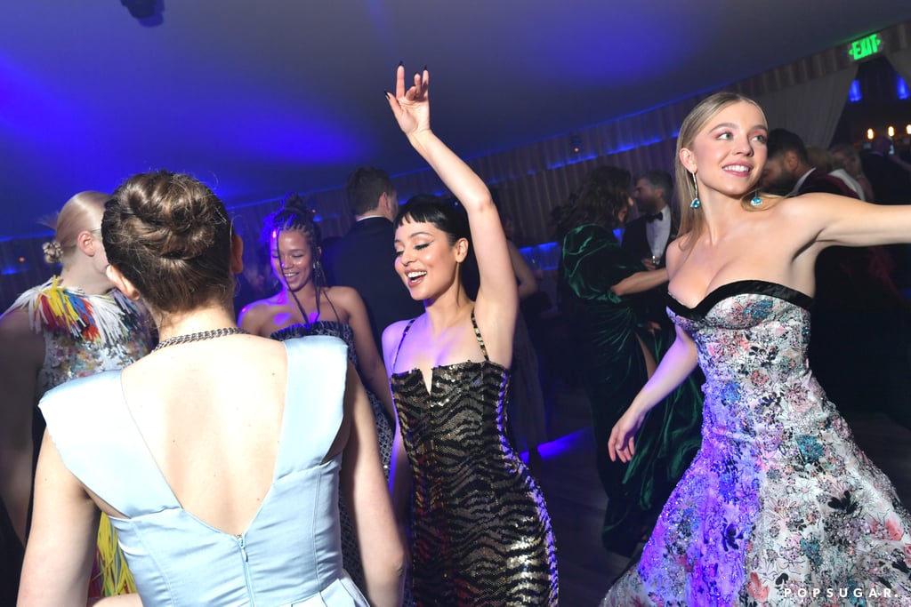 Alexa Demie and Sydney Sweeney at the Vanity Fair Oscars Party.