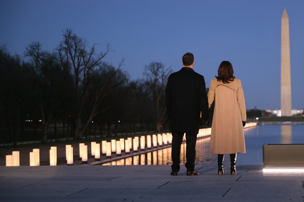 The Meaning Behind Kamala Harris's Coat at COVID-19 Memorial