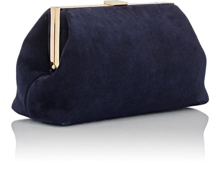 Mansur Gavriel Volume Clutch-Blue ($695)