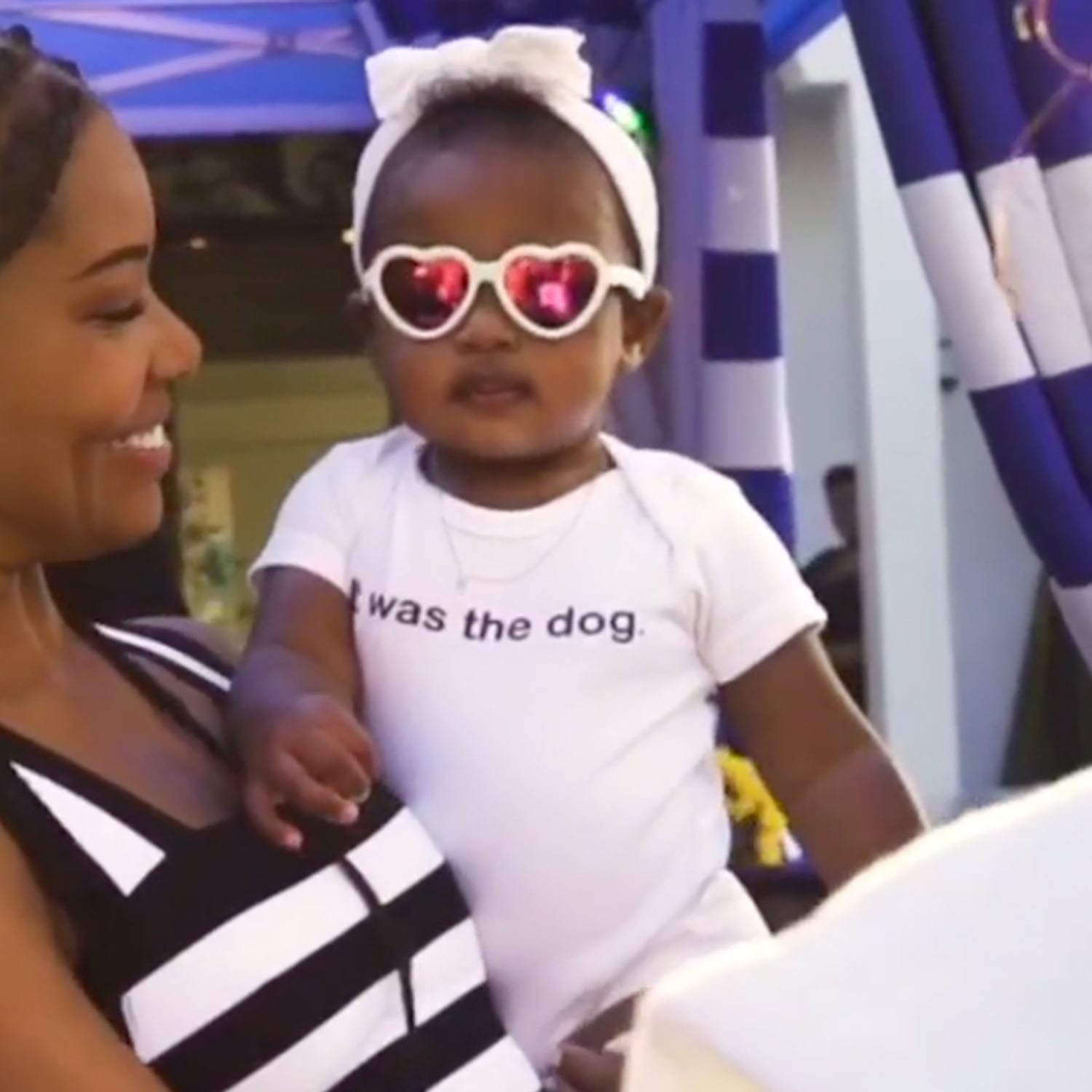 Baby Kaavia James Puts On Sunglasses Video Popsugar Family