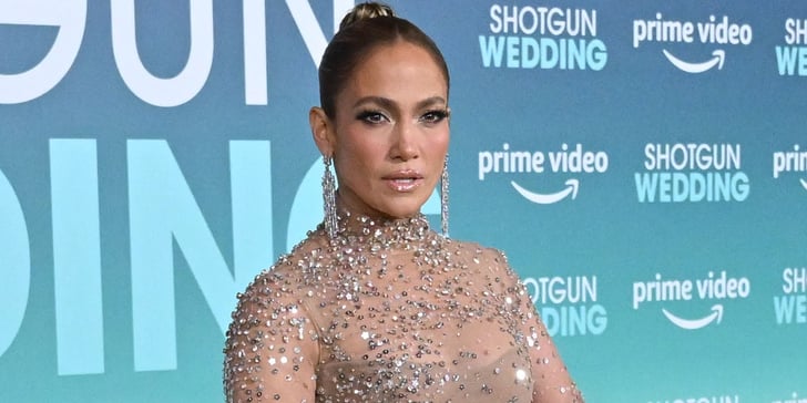 J Lo's Sheer Valentino Dress at Shotgun Wedding Premiere | POPSUGAR Fashion