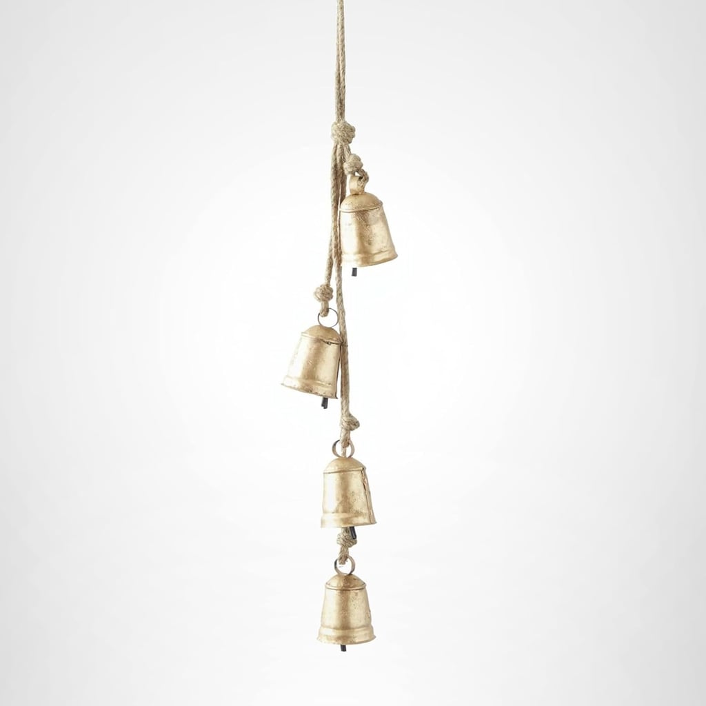 Deco 79 Metal Handmade Tibetan Inspired Decorative Cow Bells