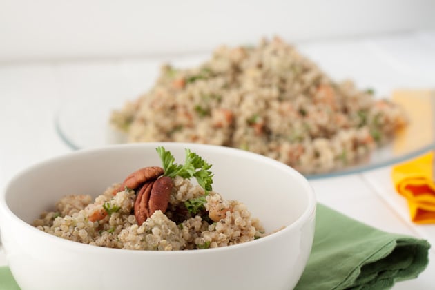 Sweet and Savory Quinoa Papaya Salad