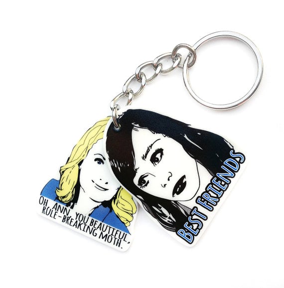 Leslie and Ann Key Chain