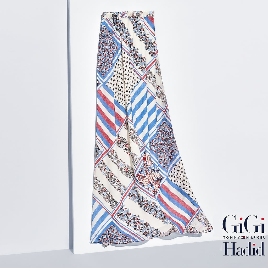 Pure Silk Printed Maxi Skirt ($225)