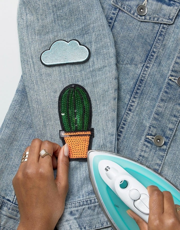 DesignB London DesignB Iron-On Cactus And Cloud Patches