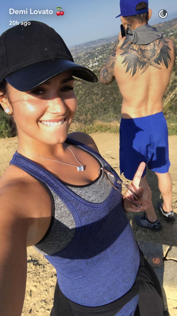 Demi Lovato Making Out With Boyfriend During a Hike