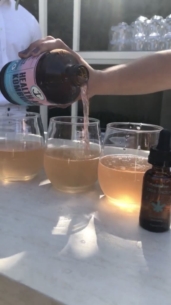 Kim Kardashian CBD Meditation Baby Shower Photos April 2019 POPSUGAR