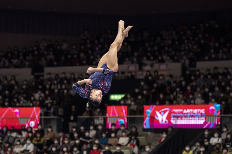Leanne Wong at the 2021 World Gymnastics Championships Floor Final