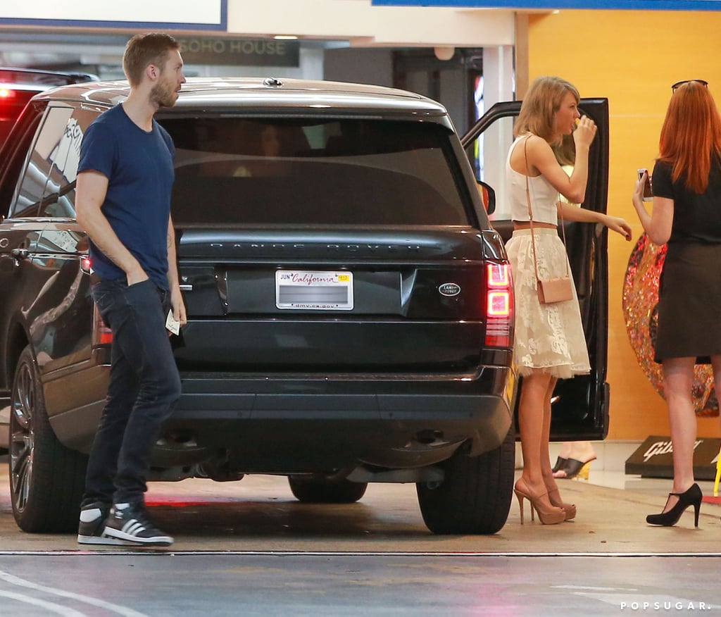 Taylor Swift and Calvin Harris After Jaime King Baby Shower