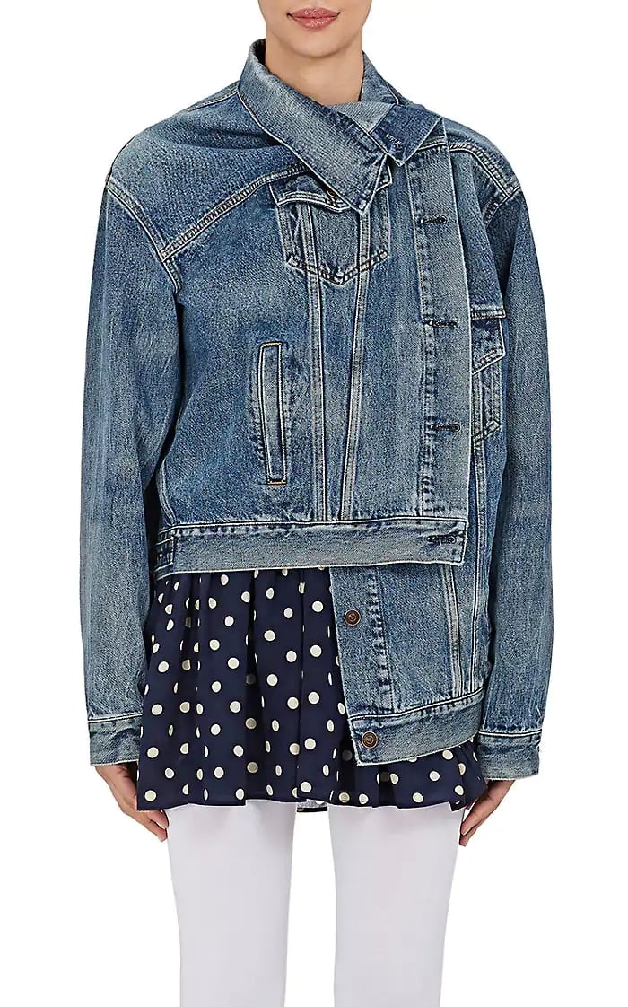 Balenciaga Crossover-Front Denim Jacket