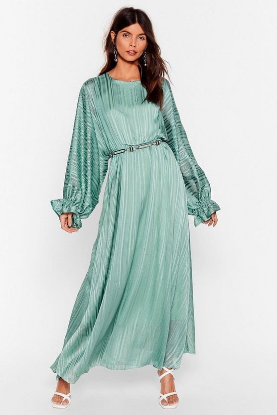 Love Me Stripe Balloon Sleeve Maxi Dress | Best Nasty Gal Clothes on ...