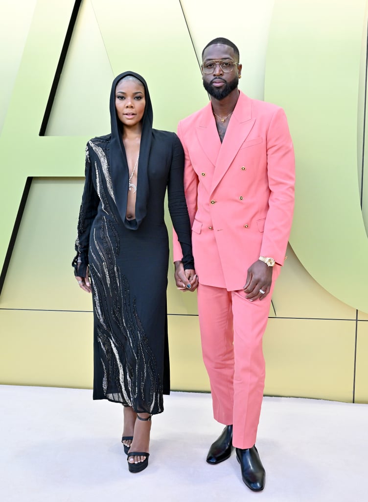 Gabrielle Union and Dwyane Wade at the Versace Show in Los Angeles