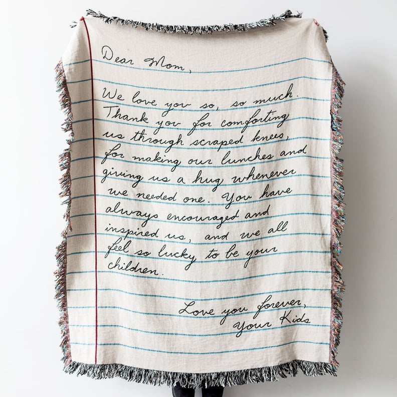 Thoughtful and Cozy: Personalized Hand-Written Letter Blanket