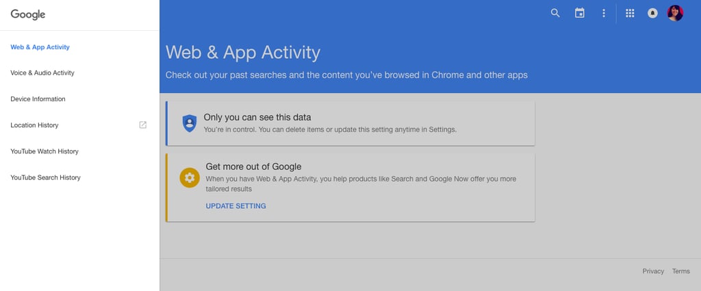 Then, pick what data you want to look at.