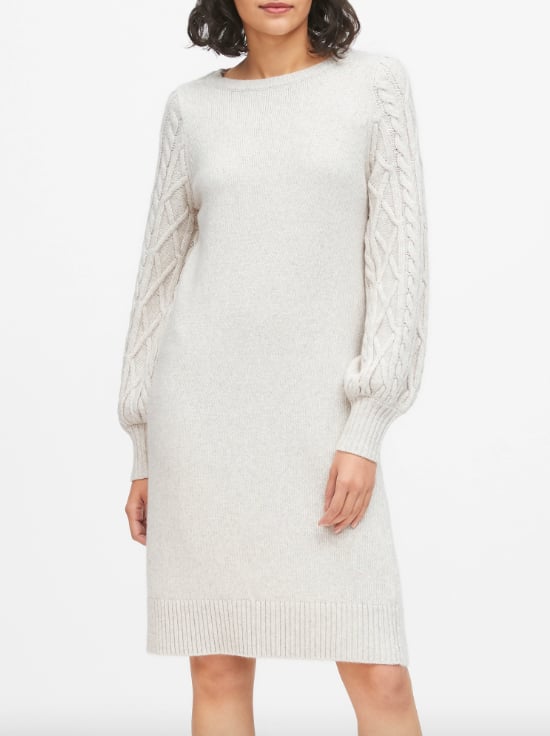 Cable-Knit Sweater Dress