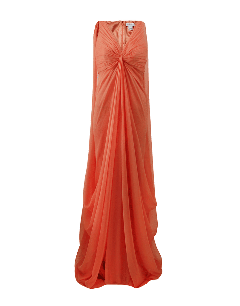 Pamella Roland Full Drape Chiffon Gown