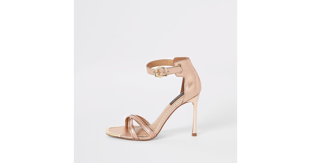 gold wide fit sandals