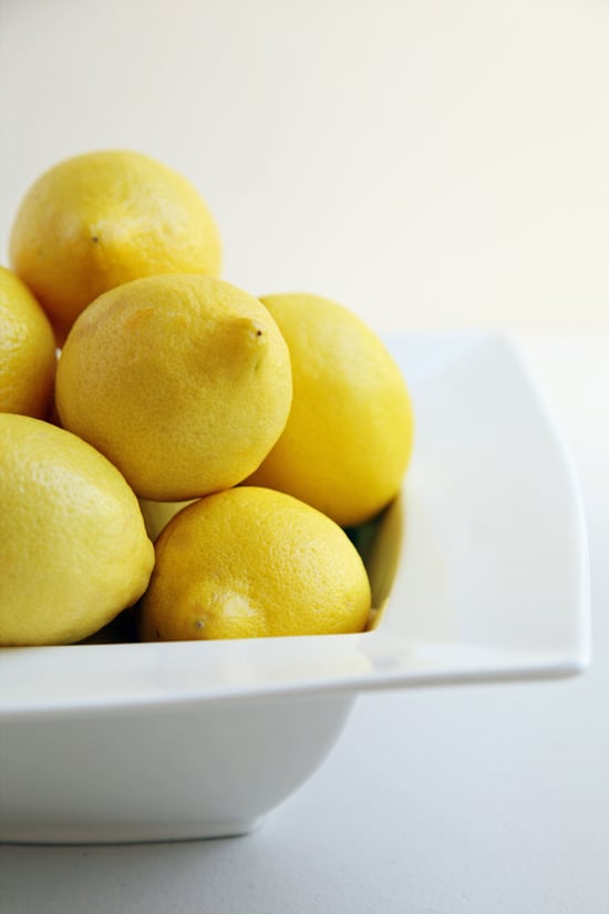 Using lemon on marble or limestone surfaces.