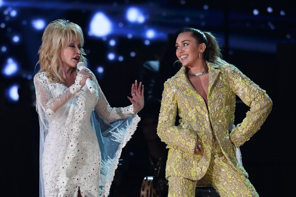 Miley Cyrus Outfit During Dolly Parton Tribute 2019 Grammys