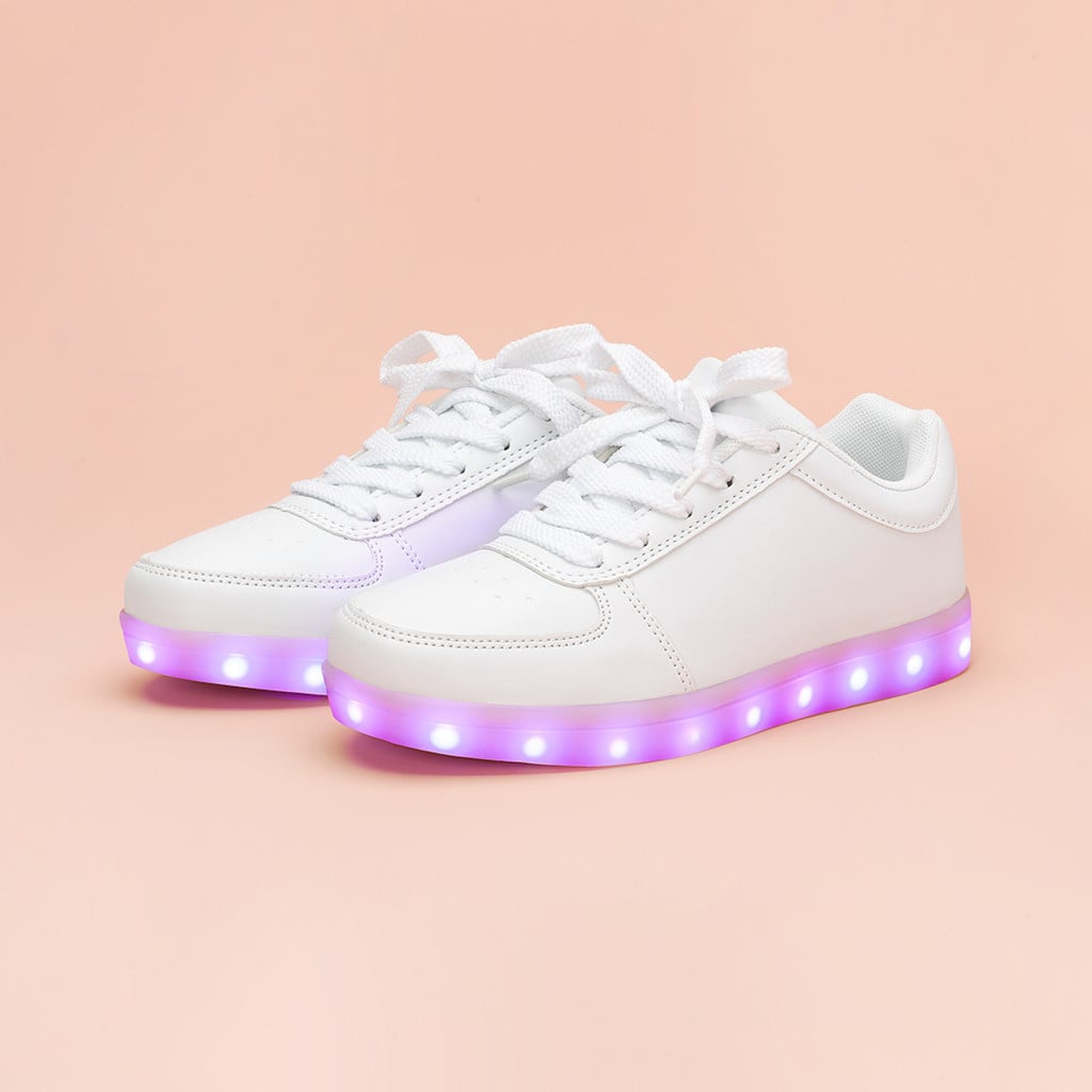 light up white shoes