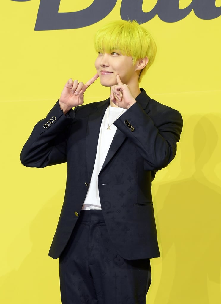 J-Hope's Yellow Hair Colour in 2021