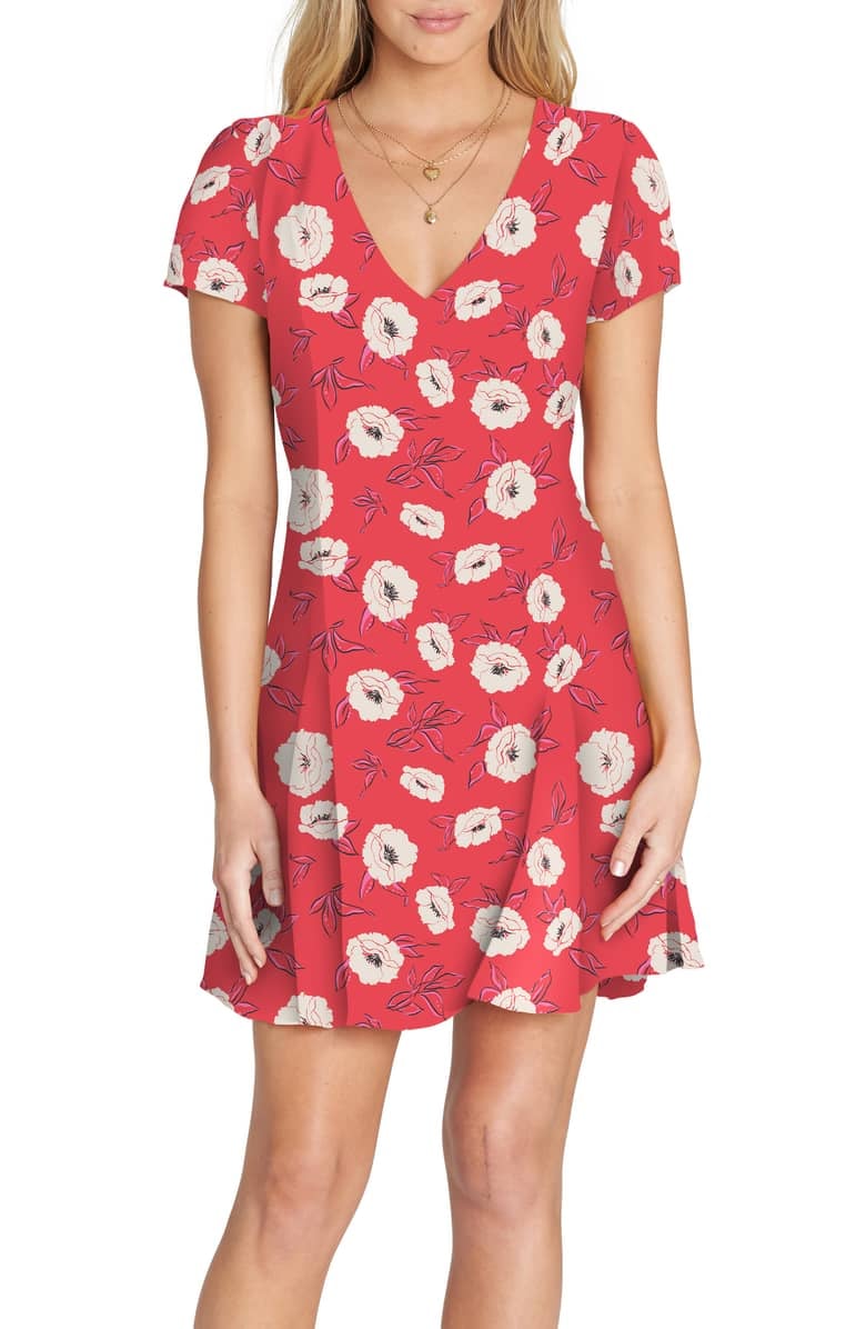 Billabong Skate Day Print Mini Dress