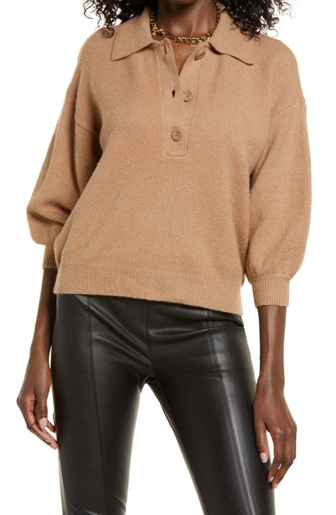 Classic and Timeless: Open Edit Polo Sweater