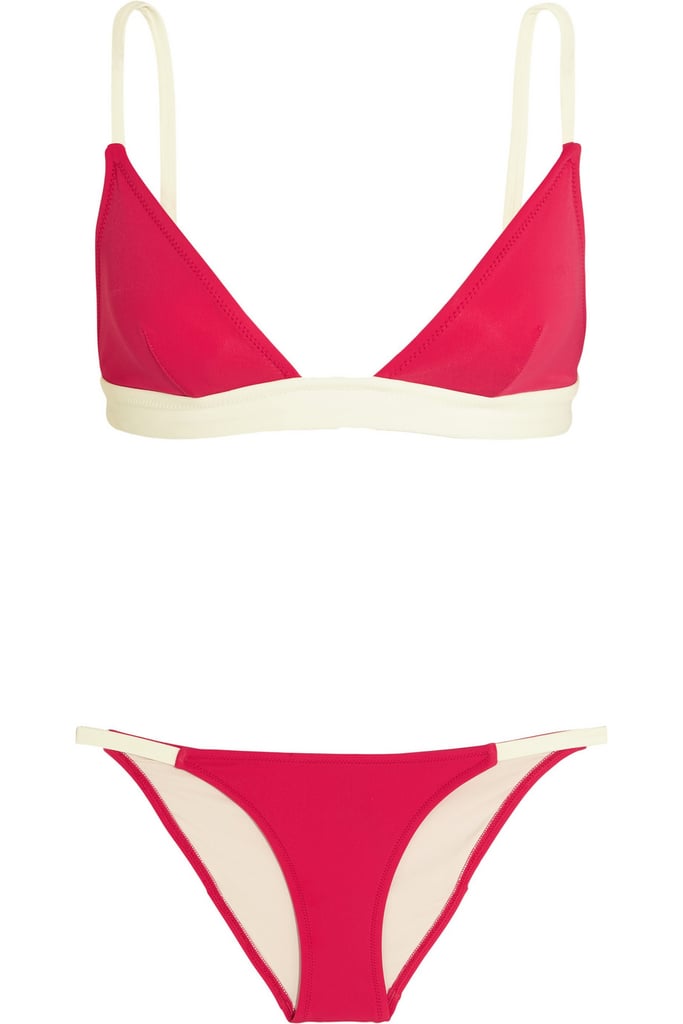 "The perfect Summer bikini looks like this Solid & Striped triangle suit ($175) — simply cut with an eye-catching color." — HWM