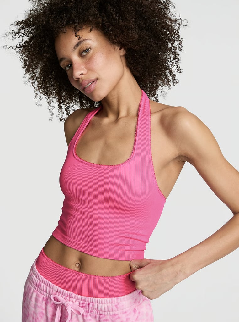 Victoria's Secret Pink Anywear Halter Cropped Tank