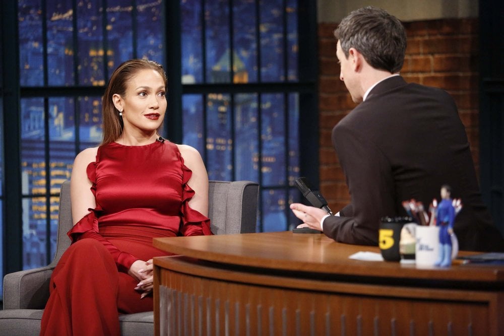 Jennifer Lopez in Cushnie et Ochs Red Outfit March 2016