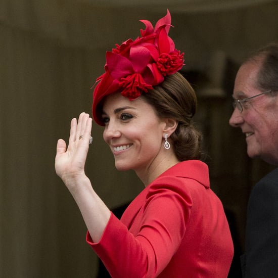Kate Middleton Red Catherine Walker Coat Dress June 2016
