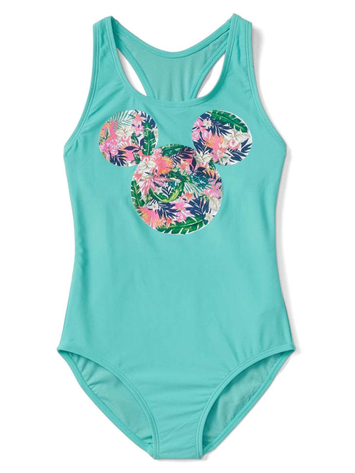 Teal Mickey Mouse One-Piece | Disney Swimwear For Kids | POPSUGAR