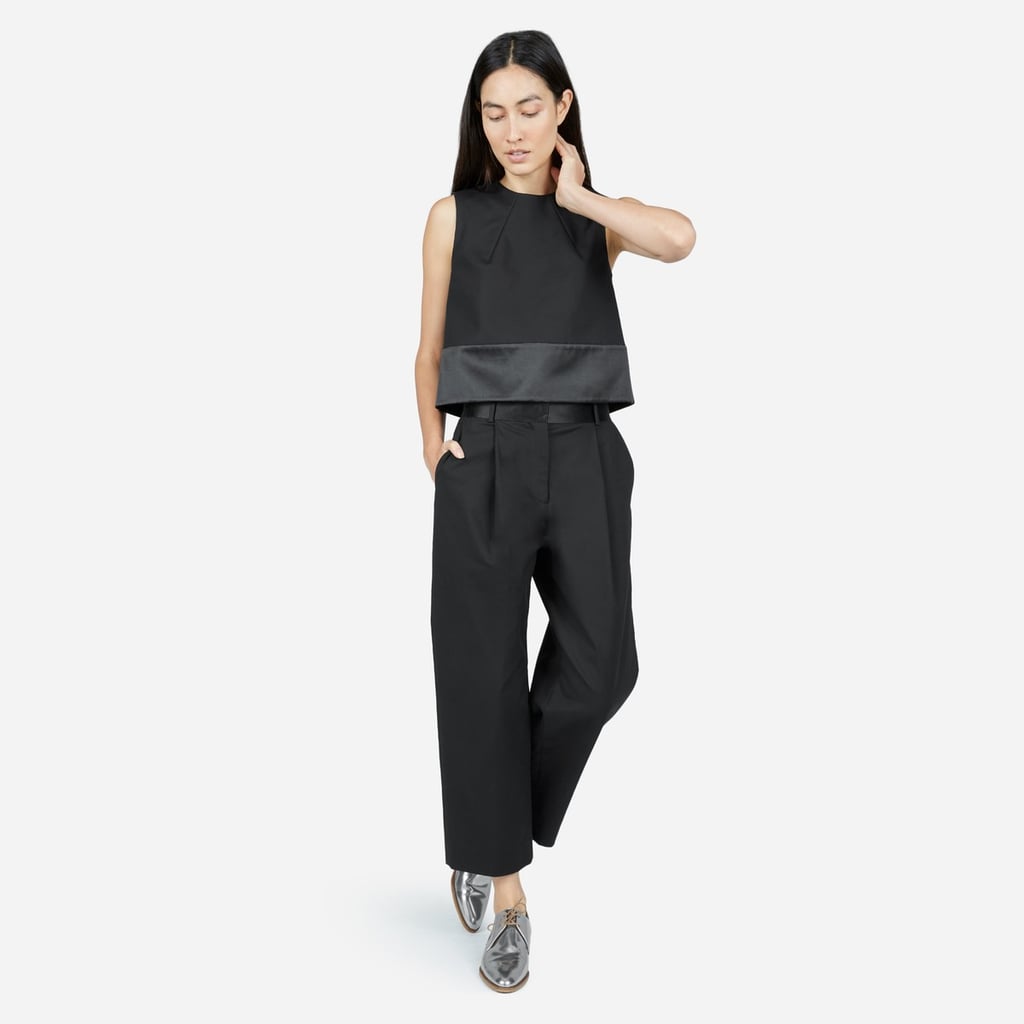 Everlane The E2 Open Back Top ($68) and Wide-Leg Crop Pant ($98)