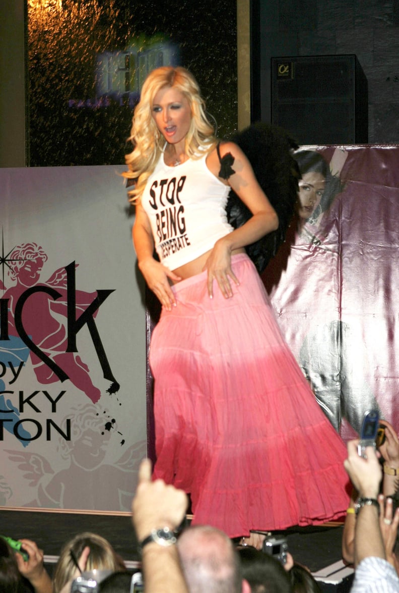 Paris Hilton at the Chick by Nicky Hilton Fashion Show in 2005