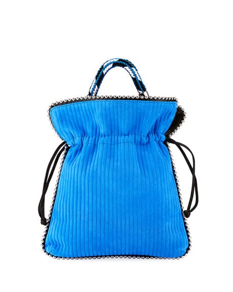 Les Petits Joueurs Trilly Big Suede Drawstring Pouch Bag