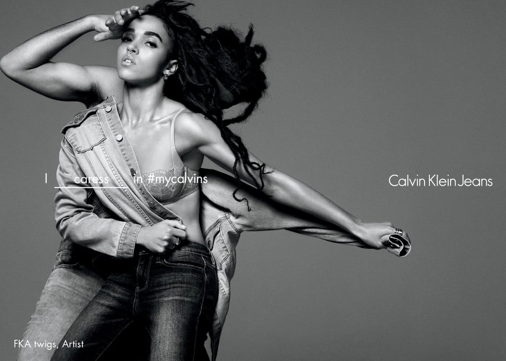 FKA Twigs Calvin Klein Jeans Campaign Spring 2016 POPSUGAR Fashion