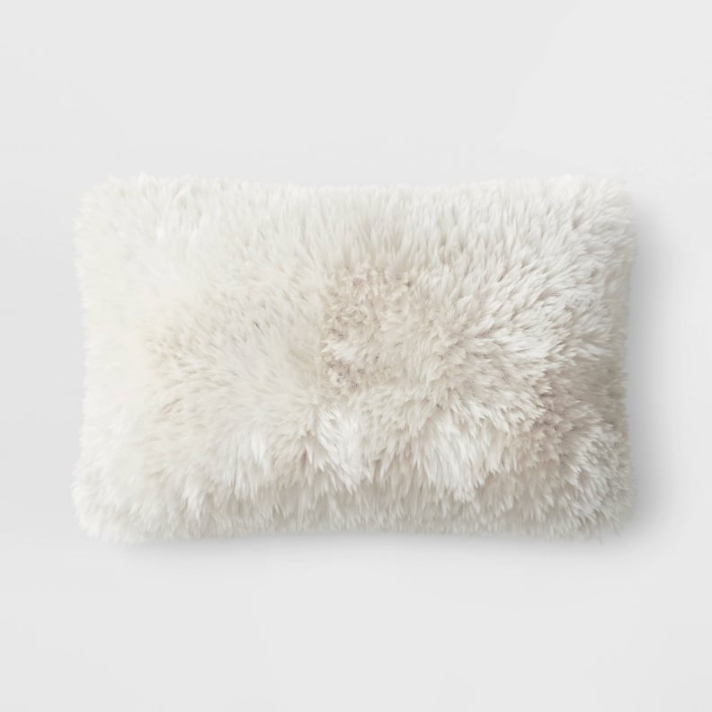 A Fur Accent: Room Essentials Faux Fur Throw Pillow