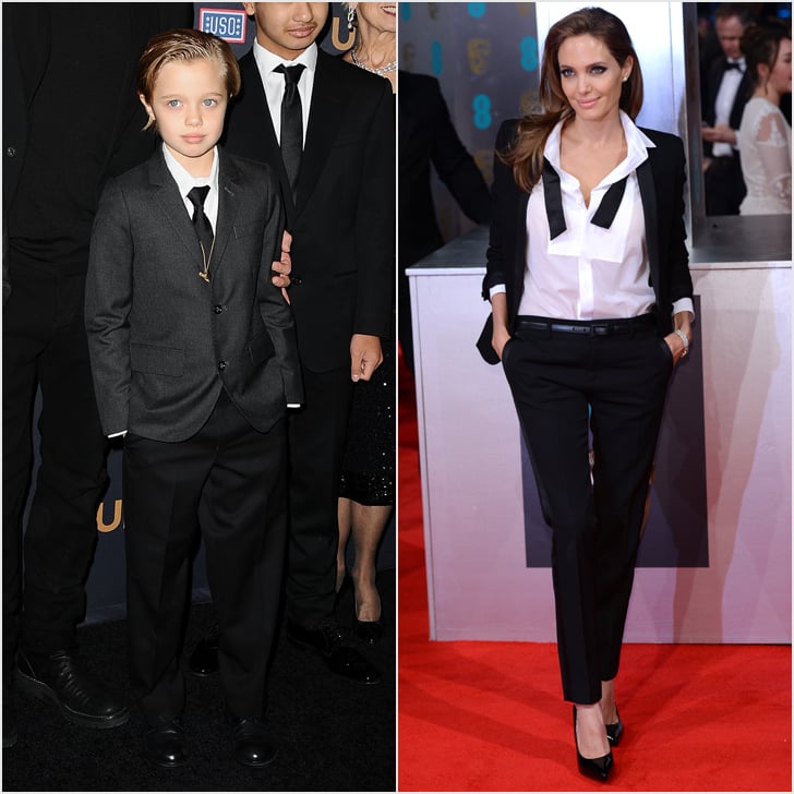 Shiloh and Angelina Pull Off a Suit Better Than the Boys