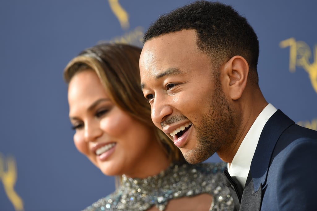 John Legend and Chrissy Teigen at the 2018 Emmys