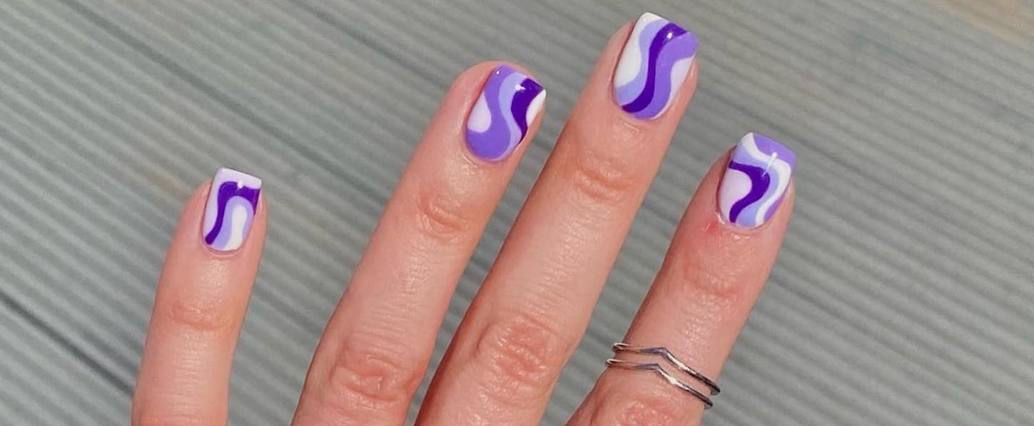 Swirl Nails Are Trending For 2022 | POPSUGAR Beauty