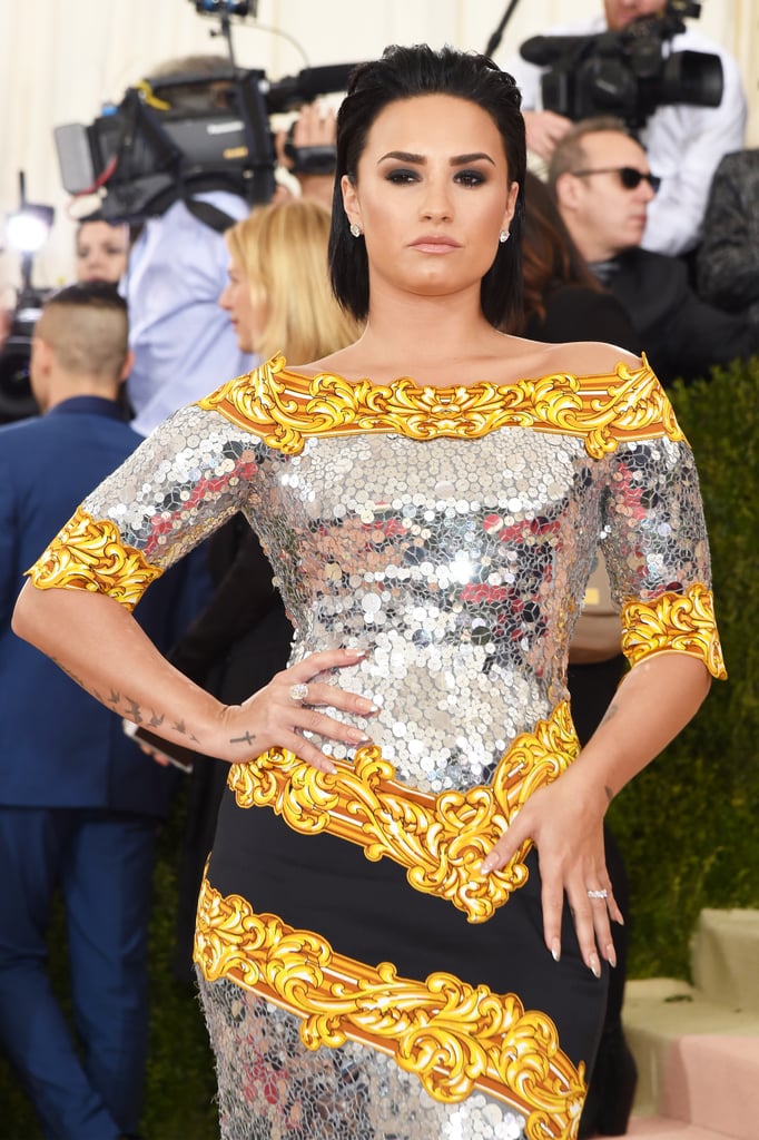 Demi Lovato Moschino Dress at Met Gala 2016