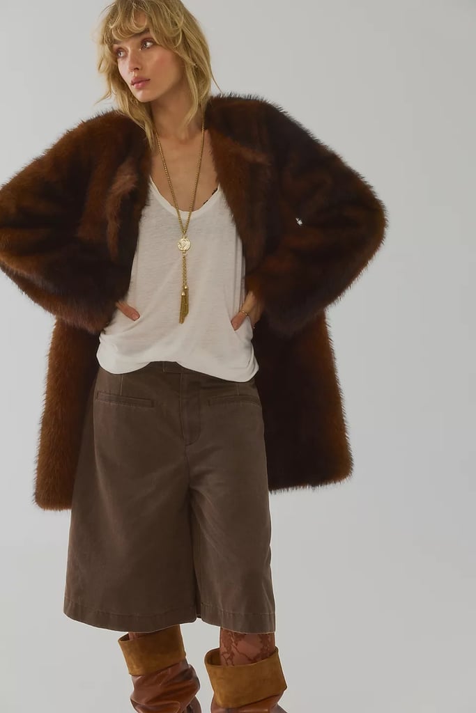 Byron Mid-Length Faux Fur Coat