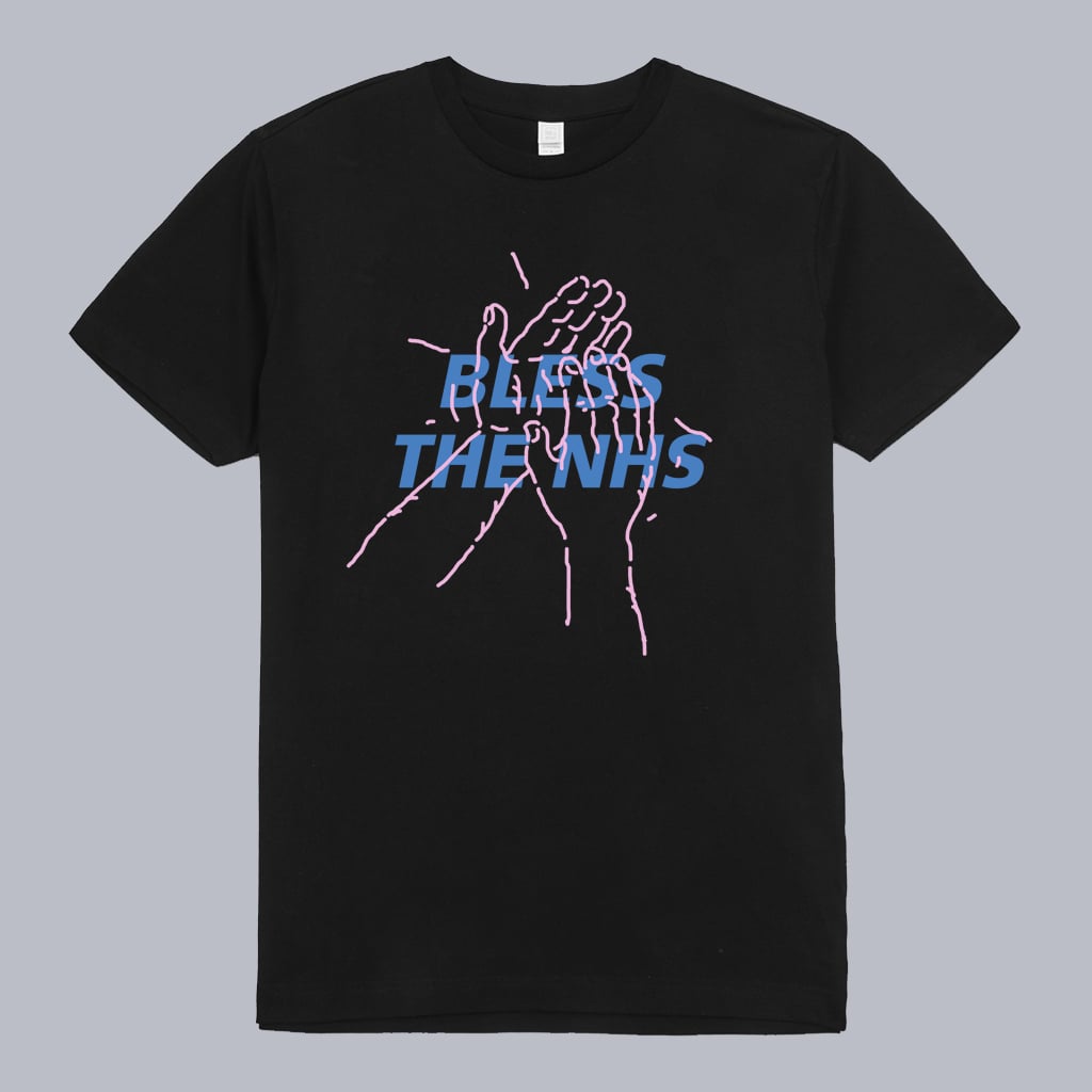 Blanks Factory Bless The NHS T-Shirt Black